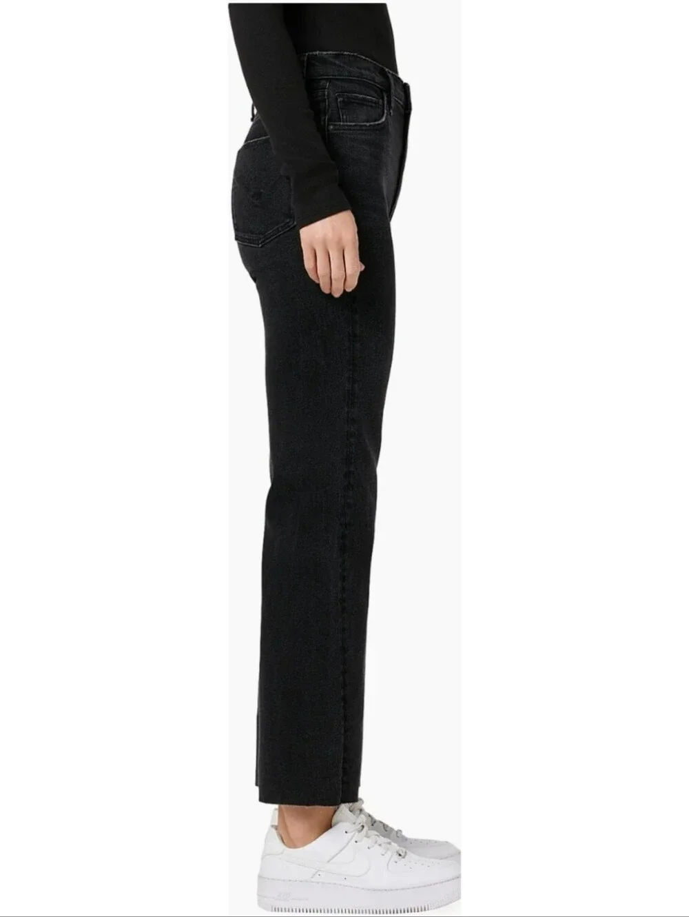 Hudson Jeans Remi High-Rise Straight Ankle Jeans 12 Minimalist Quiet Luxury 80s